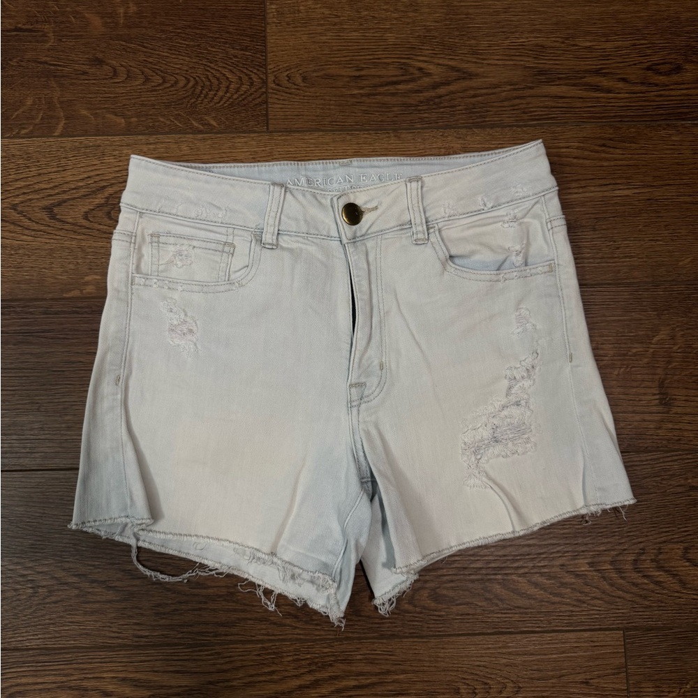 American Eagle Light Wash Jean Shorts